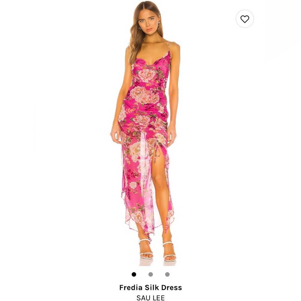 SAU LEE Freida Dress In fuchsia multi - NEW, never worn